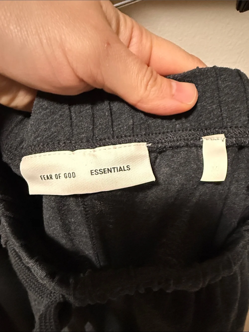 Fear of God Essentials Holiday Flare Jersey lounge pant - black/grey